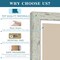 5x7 Picture Frame Set of 2, Made of Real Glass and Sage Green Wooden Frame(Sage Green)8.7"L x 6.7"W